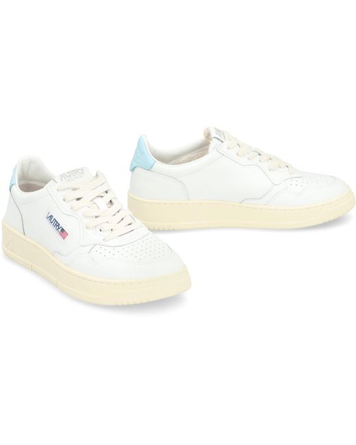 Sneakers low-top Medalist in pelle di Autry in White