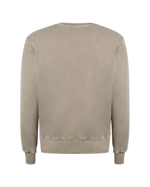 Aspesi Natural Ribbed Crewneck Sweatshirt for men