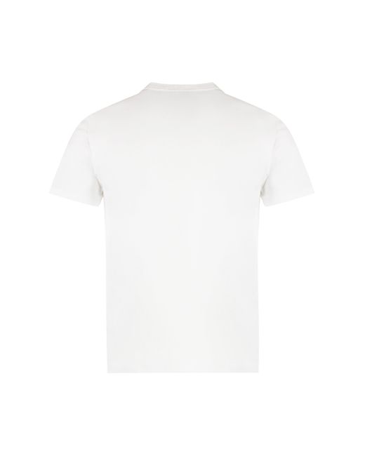 Alexander McQueen White Cotton Crew-neck T-shirt for men