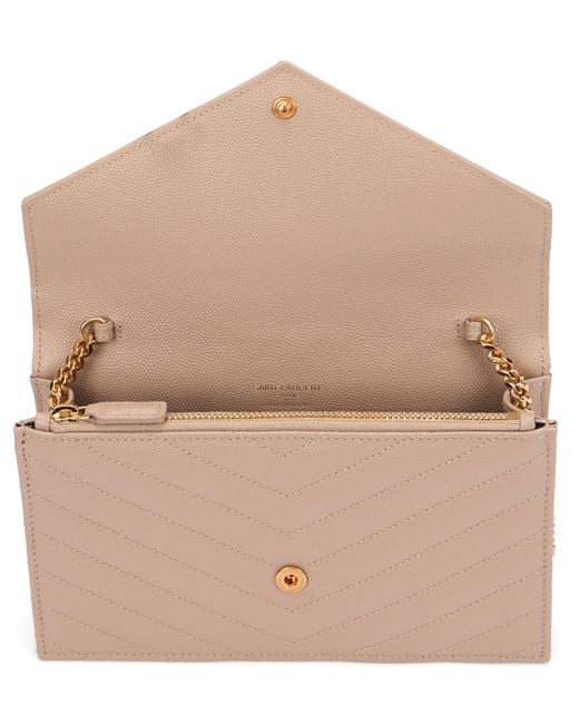 Saint Laurent Pink Pochette Cassandre With Chain