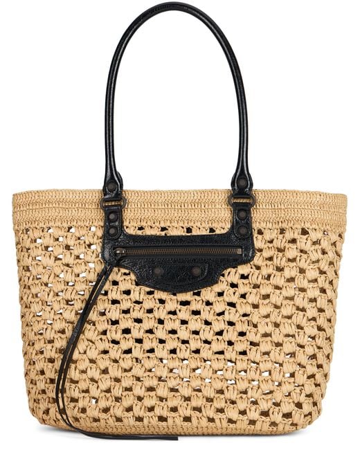 Balenciaga Metallic Medium Tote Bag Le City Basket