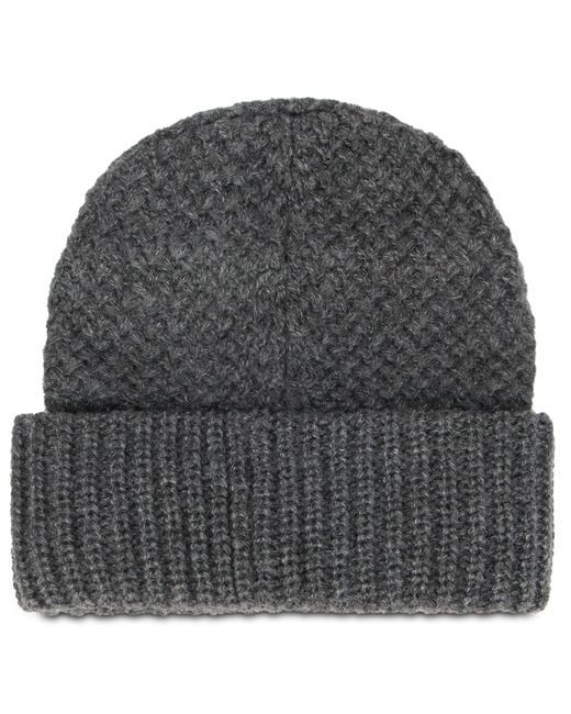 Pinko Gray Beanie With Embroidered Logo