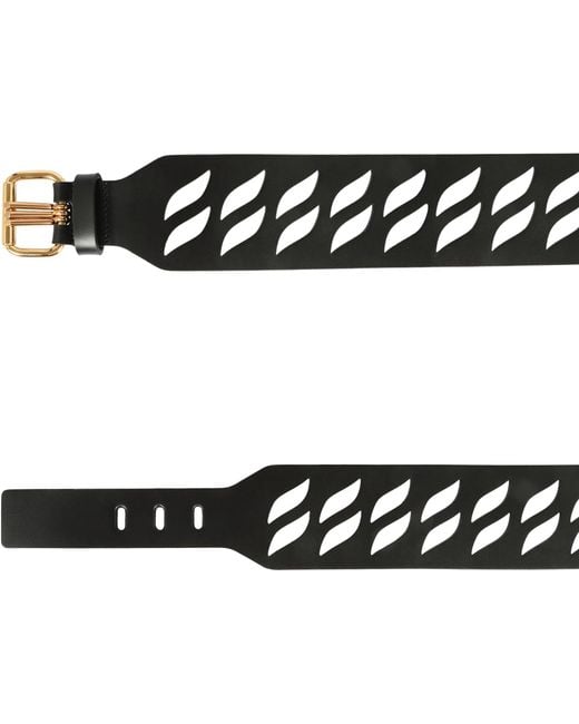 Etro Black Leather Belt