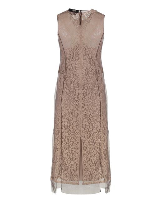 Fendi Natural Lace Midi Dress
