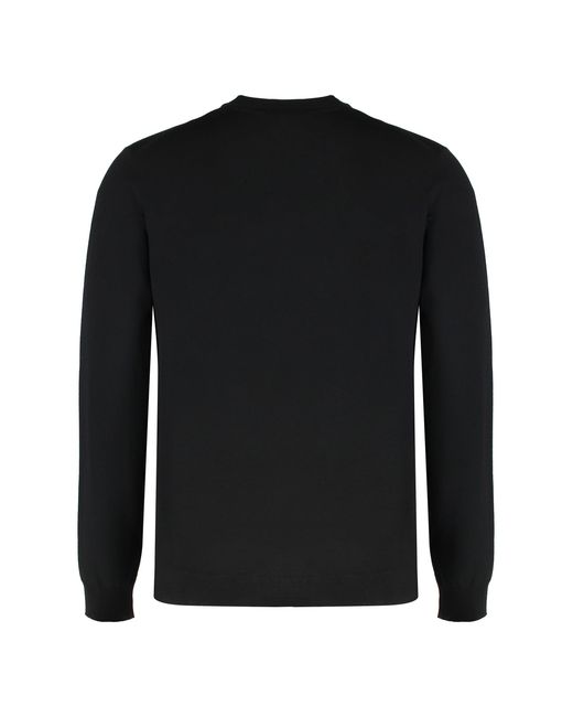 Slowear Black Sweater With Round Neck for men