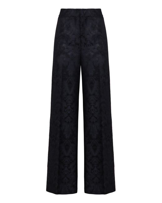 Etro Black Straight-Leg Trousers