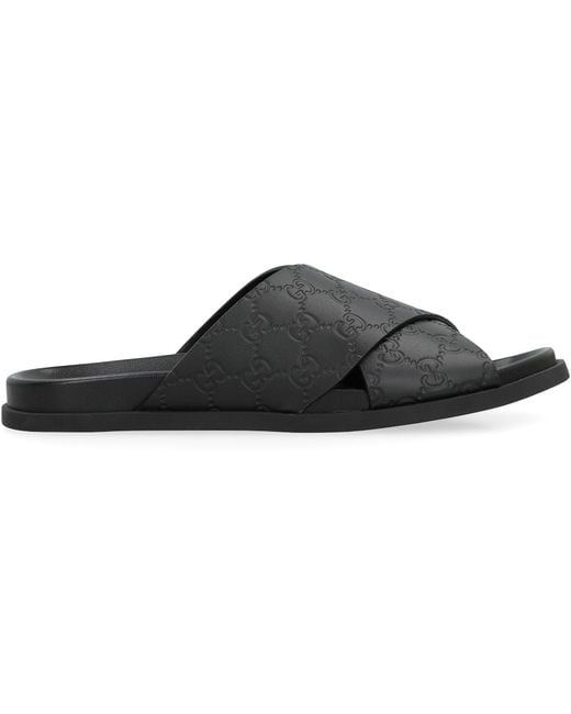 Gucci Black Slides for men