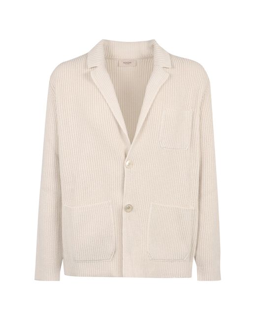 Agnona Natural Cashmere Cardigan for men