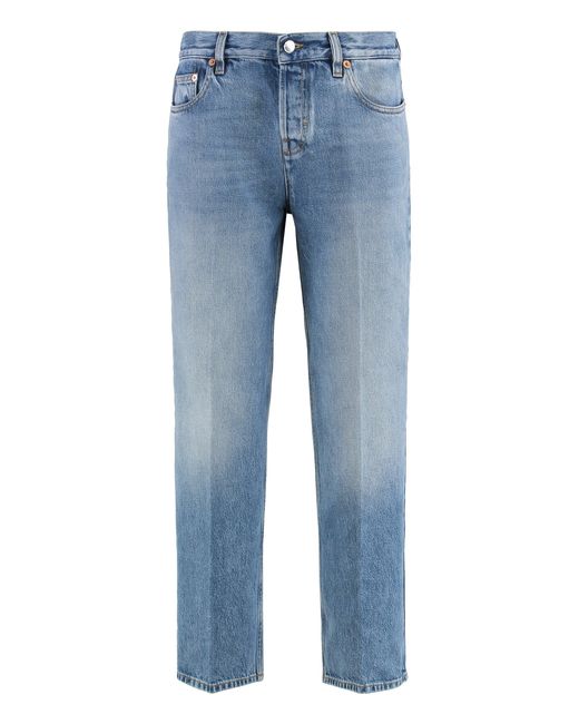 Gucci Blue 5-Pocket Straight-Leg Jeans