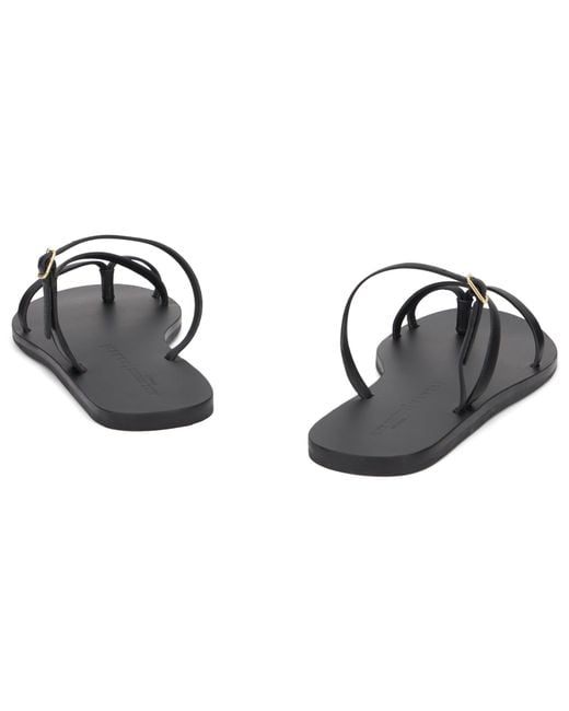 Manebí Black Low Leather Sandal