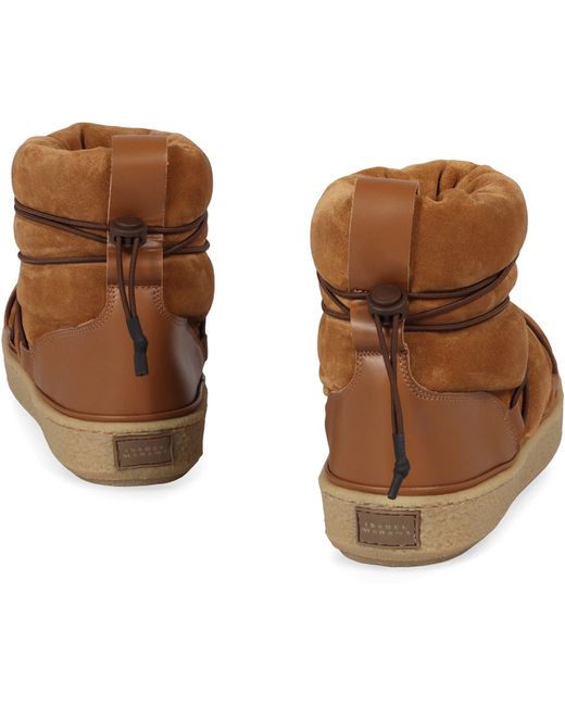 Isabel Marant Brown Leather Ankle Boots