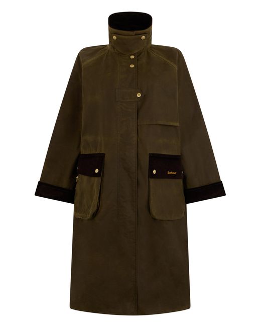Barbour Natural Long Jacket With Wide Sleeves