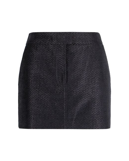 Tom Ford Black Chic Viscose Blend Mini Skirt