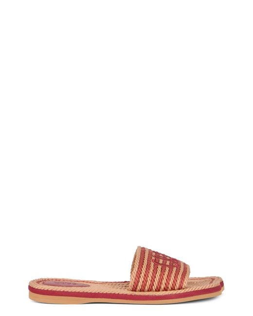Chloé Pink Braided Rope Slippers
