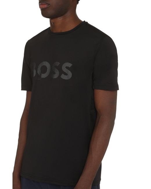 T-shirt in tessuto tecnico di Boss in Black da Uomo