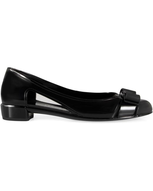Ferragamo Jelly Ballet Flats in Black Lyst UK