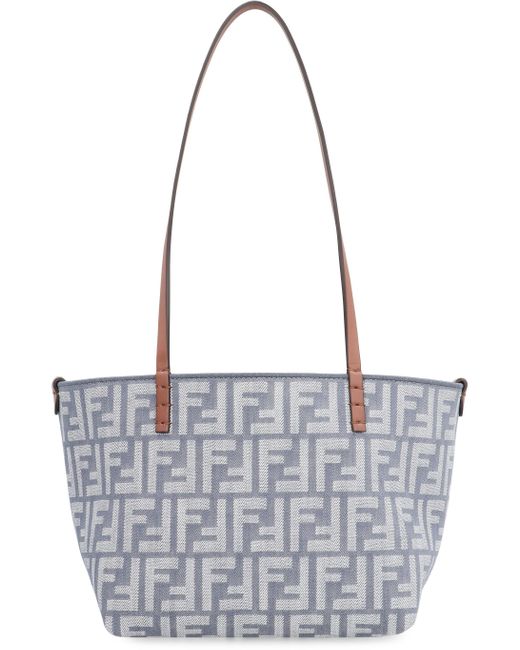 Fendi Blue Roll Small Tote Bag