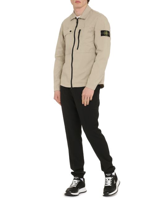 Stone Island Natural Unlined Cotton Jacket for men