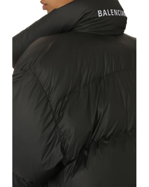 Piumino Wrap oversize di Balenciaga in Black
