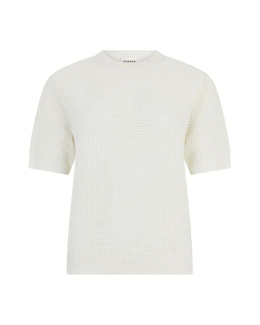 P.A.R.O.S.H. White Mesh T-Shirt