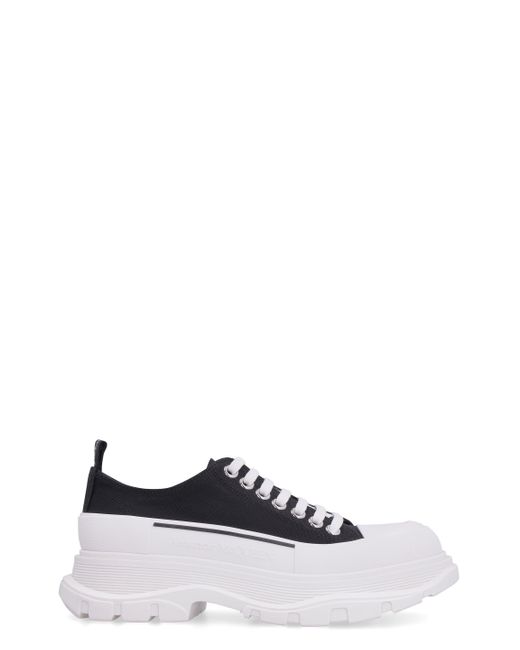 Alexander McQueen White Tread Slick Lace-up Shoes