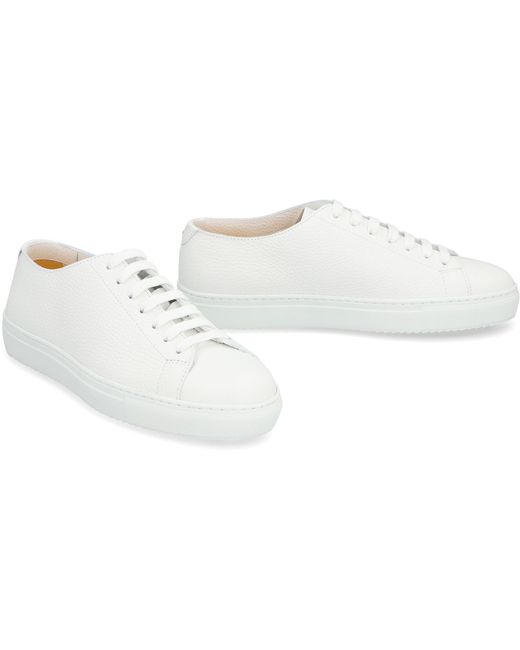 Sneakers low-top in pelle di Doucal's in White da Uomo