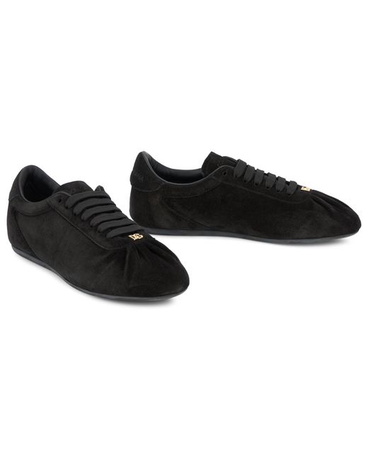 Dolce & Gabbana Black Leather Sneaker