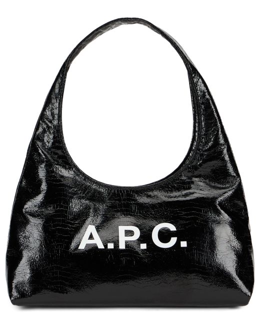 A.P.C. Black Shoulder Bag Baby Ninon