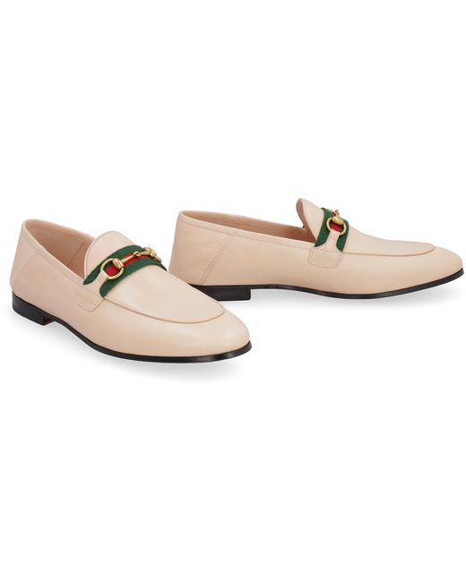 Gucci Web Horsebit Leather Loafer in Pink - Save 33% - Lyst