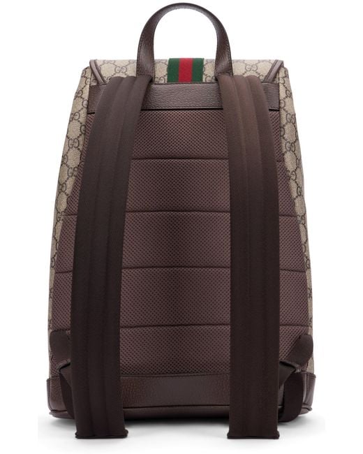 Gucci Gray Ophidia Small Backpack for men