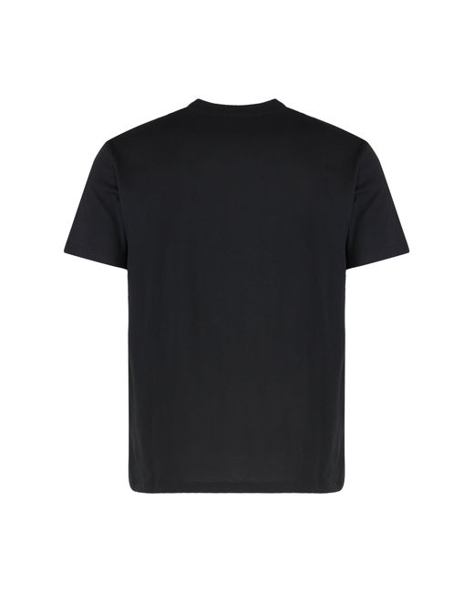 Valentino Garavani Black Cotton Crew-Neck T-Shirt for men