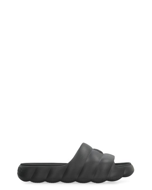 Slides Lilo in gomma di Moncler in Black da Uomo