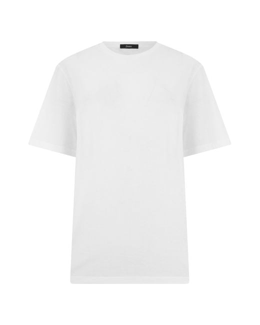 Herno White Cotton T-Shirt for men