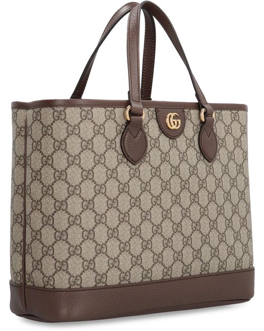 Mini shopping-bag Ophidia di Gucci in Brown