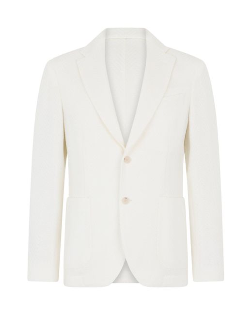 Boss White Single-Breasted Jacket for men