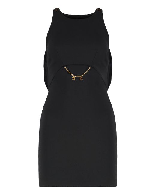 Elisabetta Franchi Black Crepe Dress
