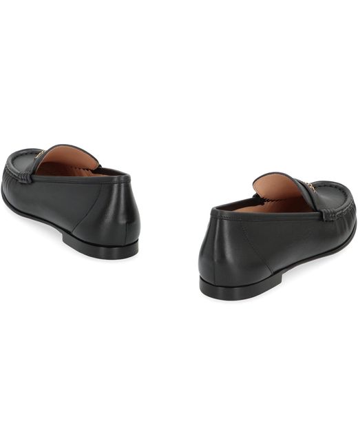 Chloé Black Leather Loafers