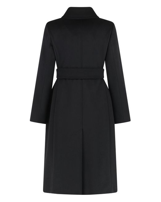 Max Mara Black Bcollage Double-Breasted Coat