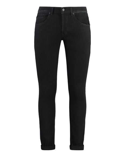 Dondup Black George Skinny Jeans for men