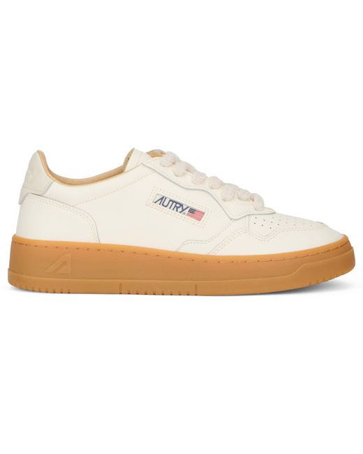 Autry White Sneakers Low-Top Medalist