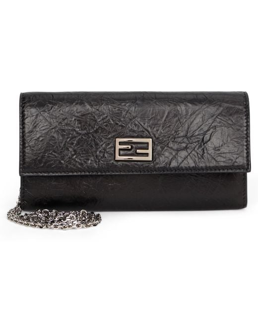 Fendi Gray Continental Bag