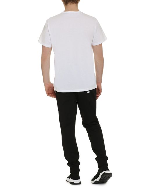 Alexander McQueen White Cotton Crew-neck T-shirt for men