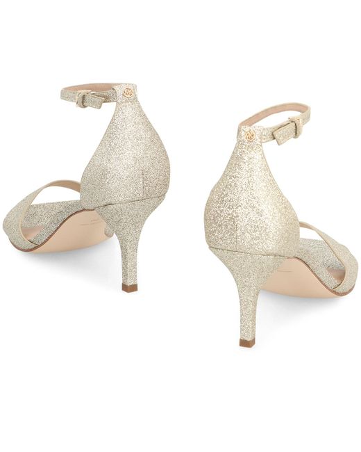 MICHAEL Michael Kors White Jaida Glitter Sandals