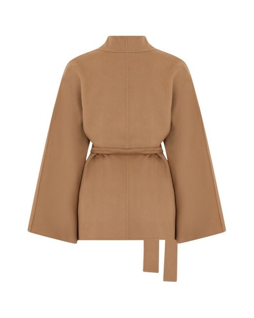 Max Mara Brown Cape With Belt