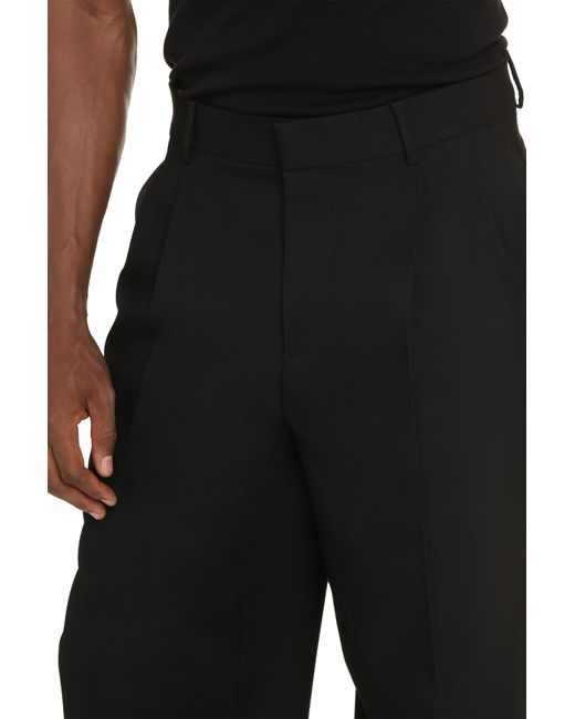 Versace Black Virgin Wool Trousers for men