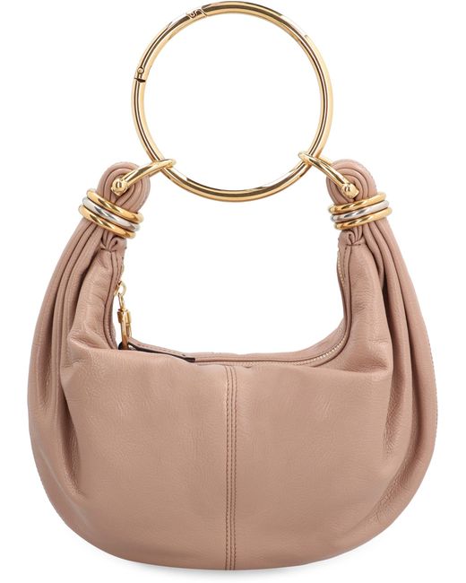 Chloé Pink Bracelet Leather Hobo-Bag