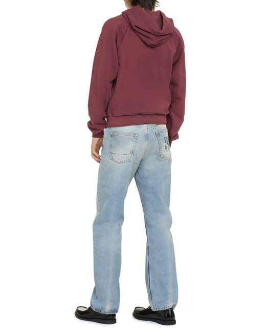 Palm Angels Monogram-Embroidered Cotton Hoodie for men