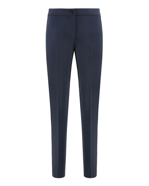Pinko Blue Viscose Blend Trousers