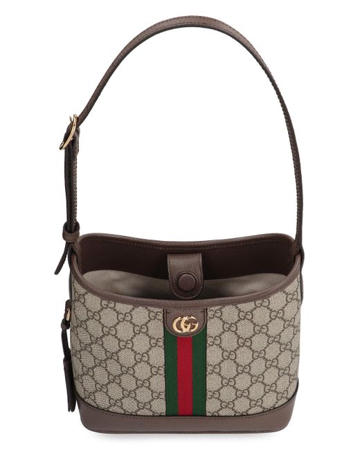 Gucci Gray Ophidia Small Fabric Shoulder Bag