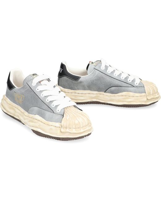 Maison Mihara Yasuhiro White Blakey Leather Low-Top Sneakers for men
